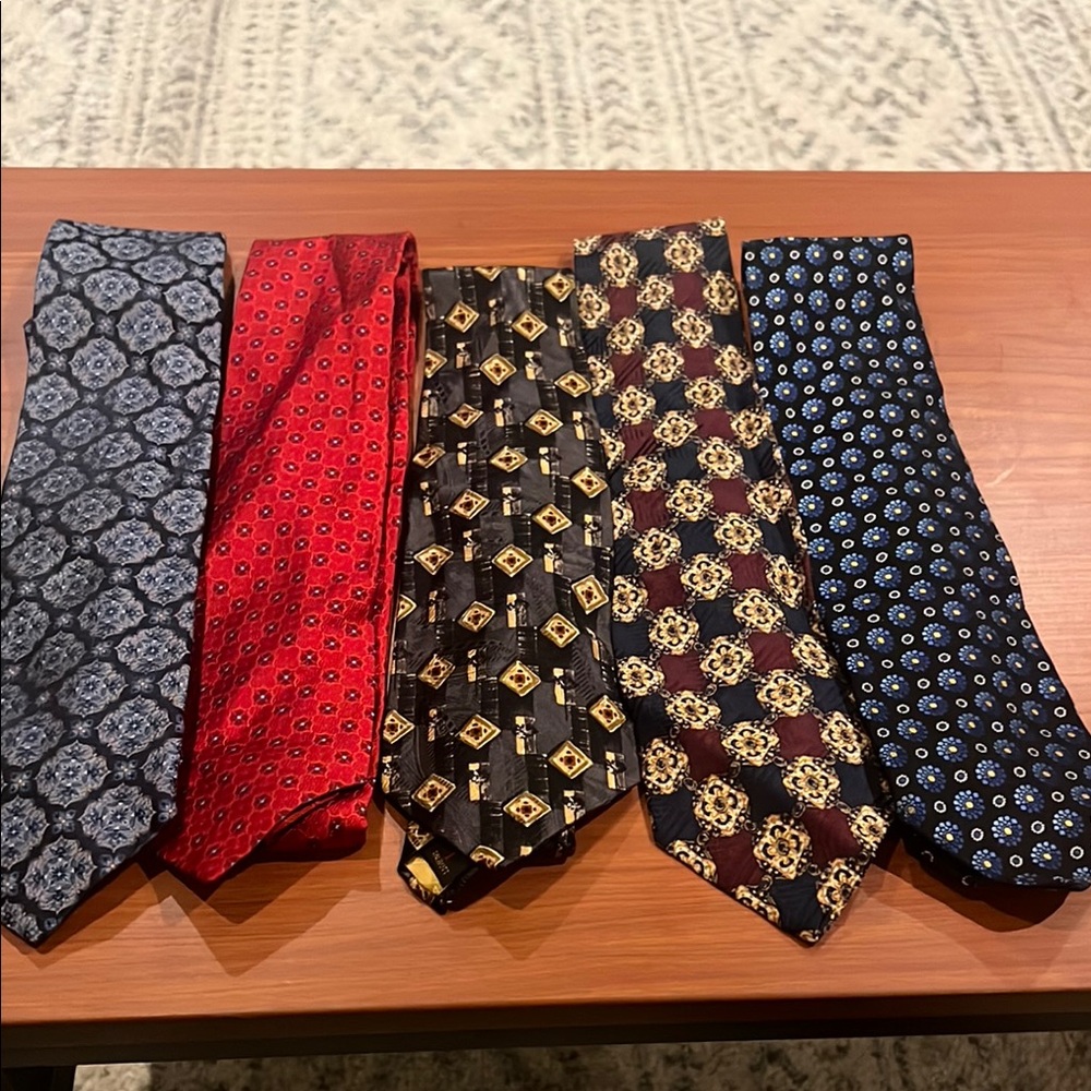 Robert Talbott Gray And Red Ties Accessories Coll… - image 1